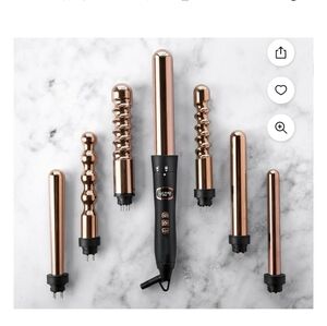 Rose Gold Curling Wand Set